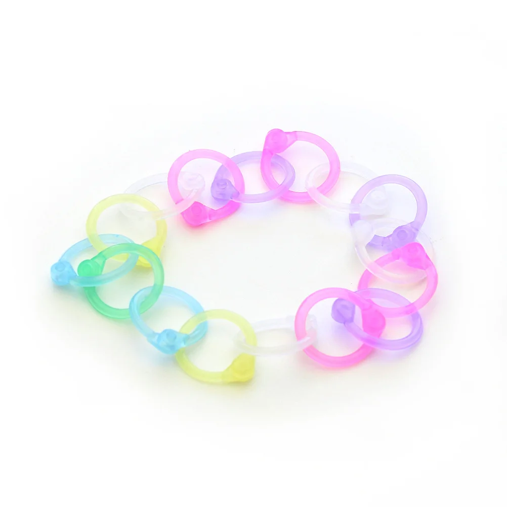 

60 Pcs Binder Circles Convenient Plastic Rings Book Binding Discs Household Craft