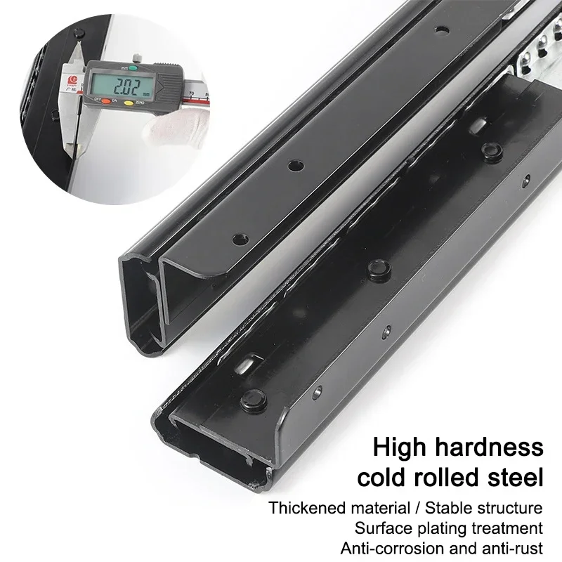 

Heavy-duty Bay Window Sliding Rail Desktop Side Telescopic Extension Pull-out Rail Accessories Silent Two-section Rail