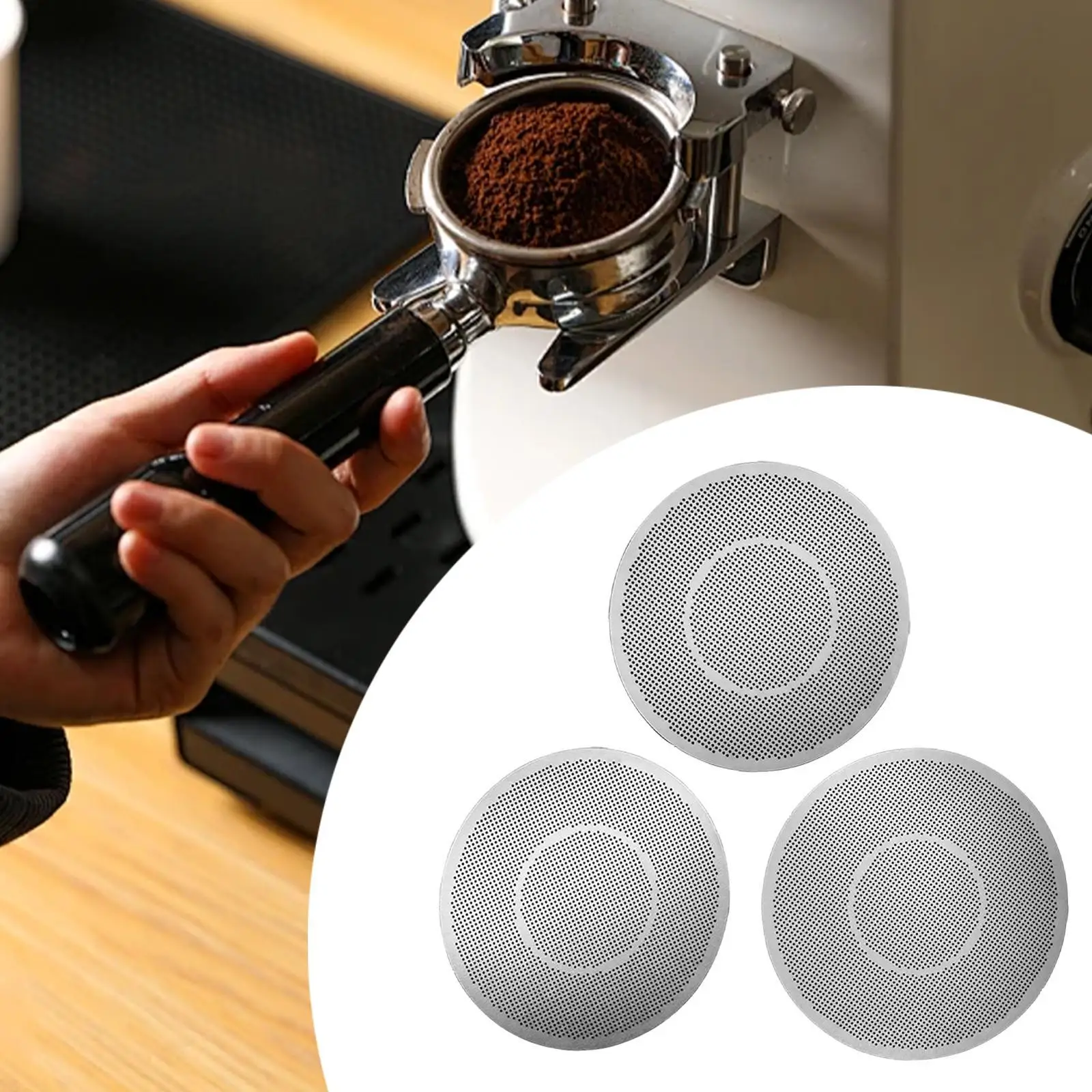 Filtro de café expreso, accesorio de malla para café, cesta de filtro portátil para expreso