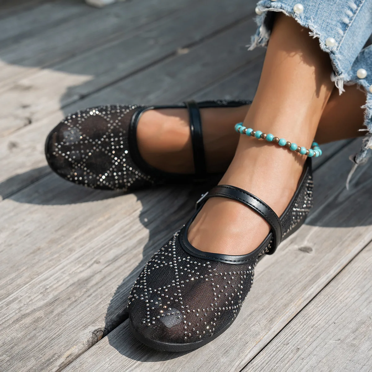 50 color selection multiple styles autumn women's new oversized square toe single shoes women's flat shoes casual shoes sandals