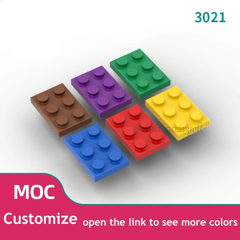 

400PCS DIY Building Blocks Thin Figures Bricks 2x3 Dots 12Color Educational Creative Size Compatible With 3021 Toys for Children