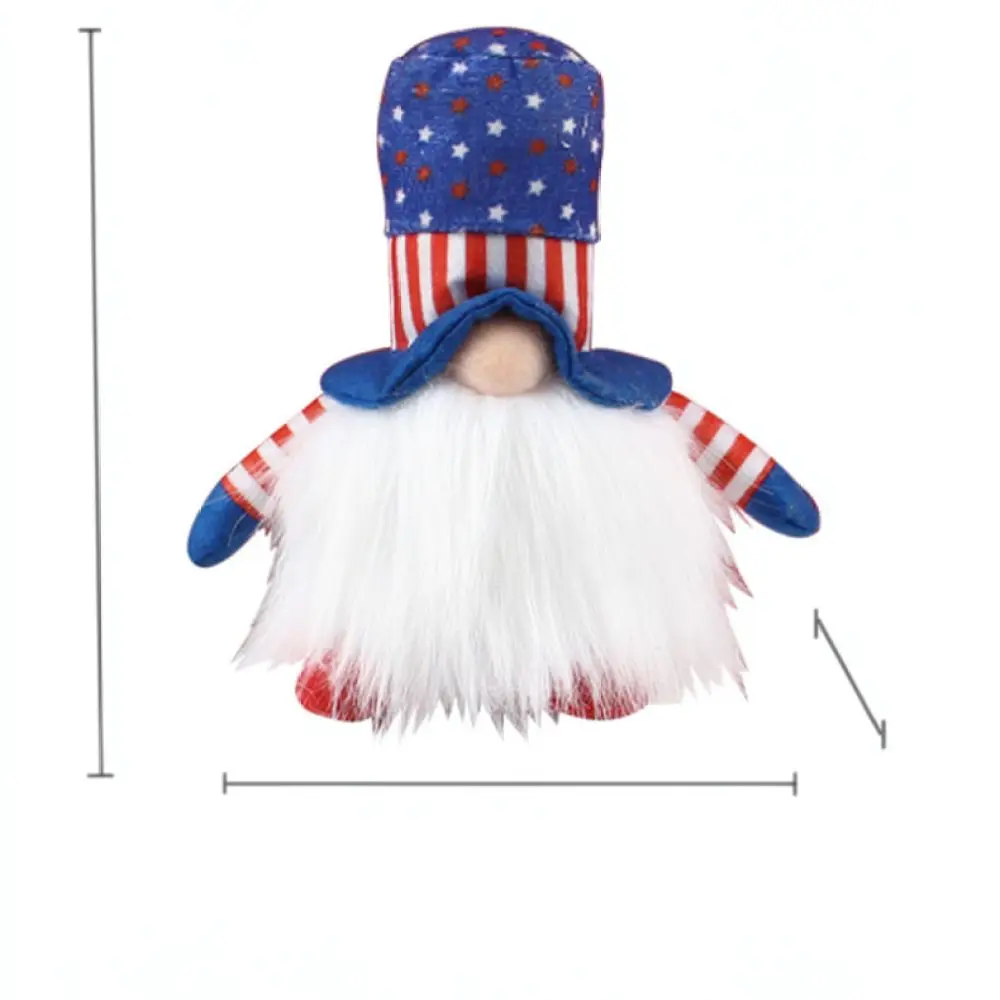 Day Patriotic Ornament Glowing Faceless Gnome Rudolph Doll LED Light Party Home Decor For Gangzhilian