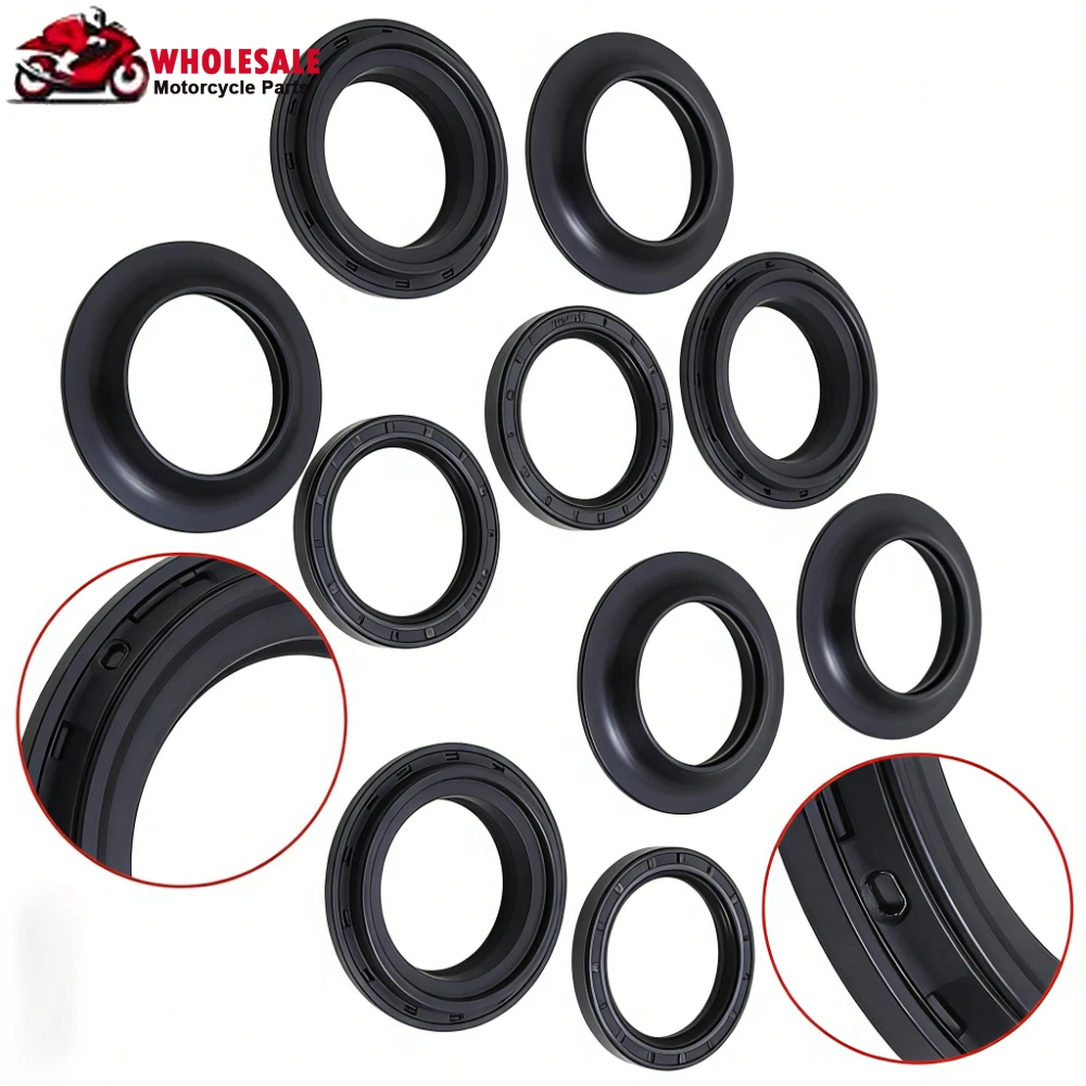 43*55*9.5/10.5mm Front Fork Oil Seal Dust Cover For SUZUKI XF650 FREEWIND XF 650 TL1000R TL1000 TL 1000 TL1000S BANDIT 1200 1250