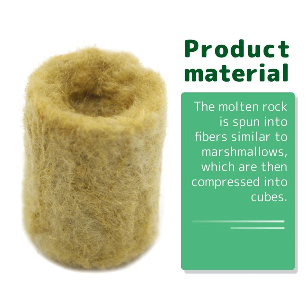 مكعبات وسائط زراعة الشتلات للشتلات ، نبات مائي ، ركيزة بدون تربة ، صخور بذرة ، كتلة شتلات ، صوف 50: #4