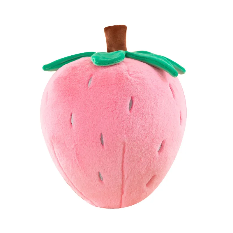 Lindo juguete de peluche Kawaii de fresa rosa, muñeco de peluche, almohada de fruta bonita para niños, regalo de cumpleaños y Navidad, decoración para habitación de niñas, cojín para sofá