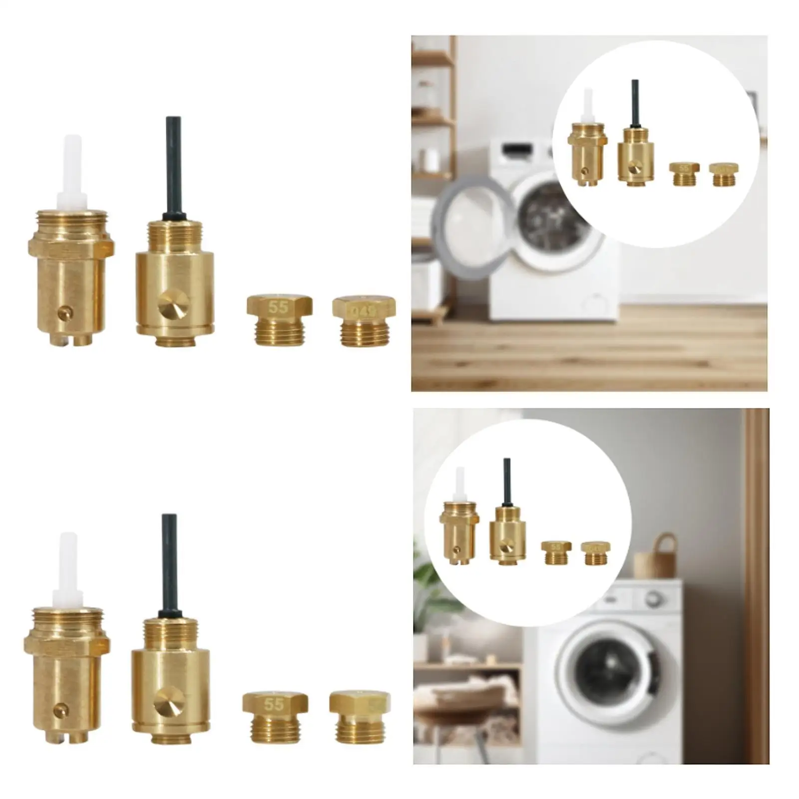 

Dryer Propane Conversion Kit Compact Copper Fittings Easy Install for Home Drying Machine Upgrade