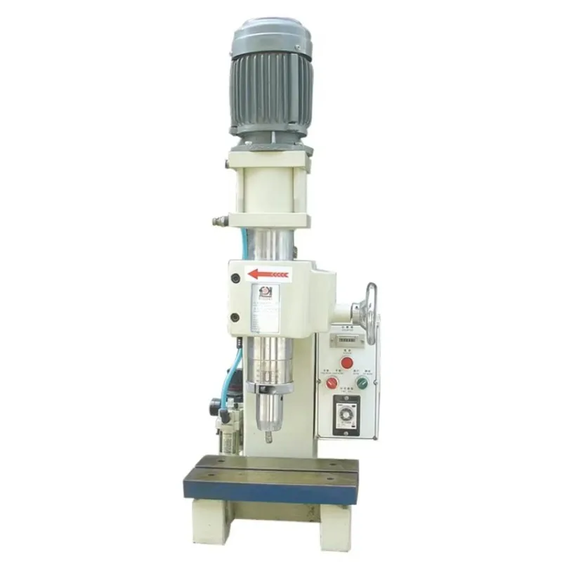 Small Tabletop Pneumatic Rotary Spin Riveting Machine For Clutch Lining / Clutch Solid Rivets / Caster Wheel Riveting