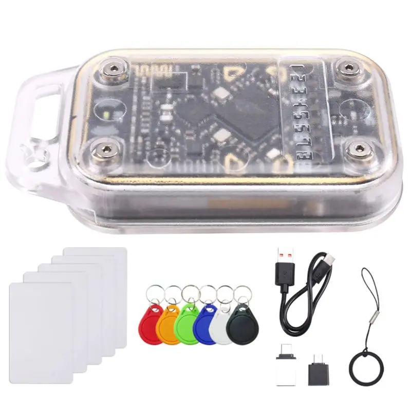 

N75R-Chameleon V3.0 Эмулятор считывателя RFID-чипов + 6 брелоков UID/5 карт CUID 125K 13.56 МГц, копировщик ID/IC-меток, устройство для чтения и записи