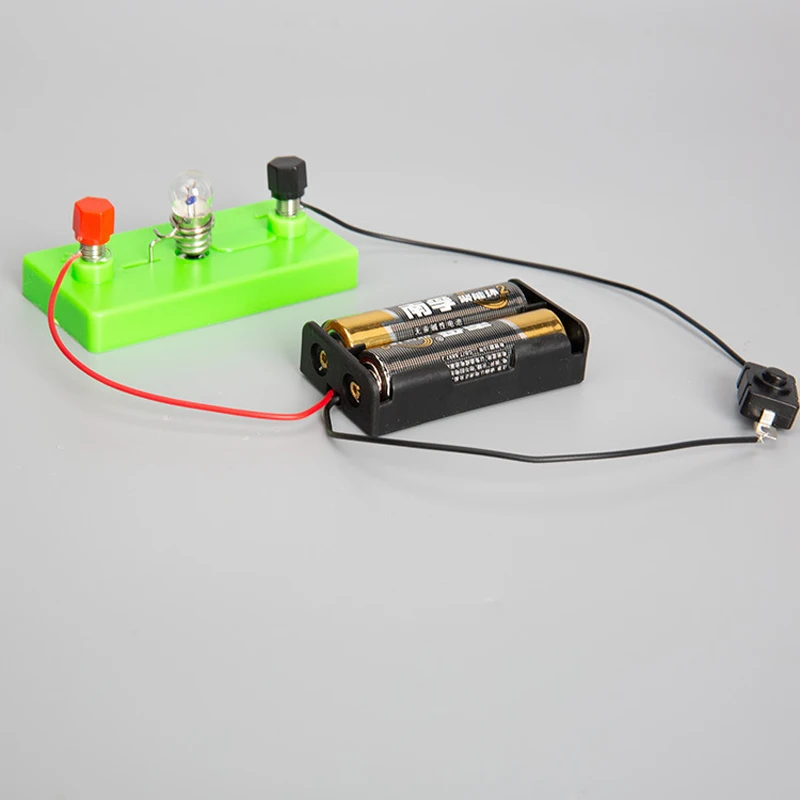 Electric Lamp Circuit Kids Science Toy Technology Gadget Physics Assembly 3D Puzzle Learning Educational Toys for Children