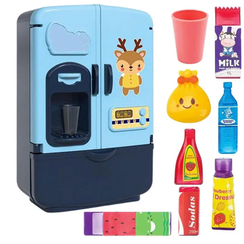 Kids Refrigerator Simulation Pretend Play Kitchen Kids Toys Kids Toy Fridge Gift Toys For Children Large Capacity Kitchen Toys