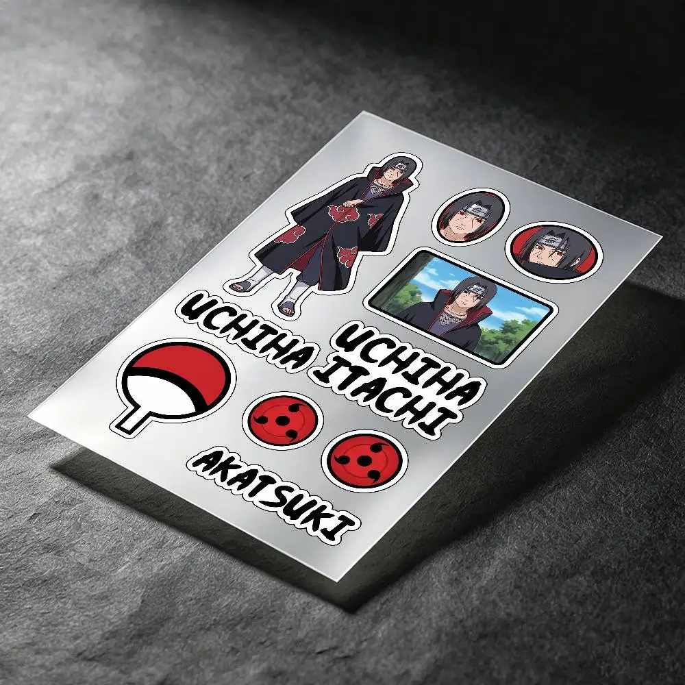 Uchiha Itachi Anime Character Stickers Auto Body Bumper Windows Motorcycle Laptop Walls Vinyl Decal Car Tuning Accessories