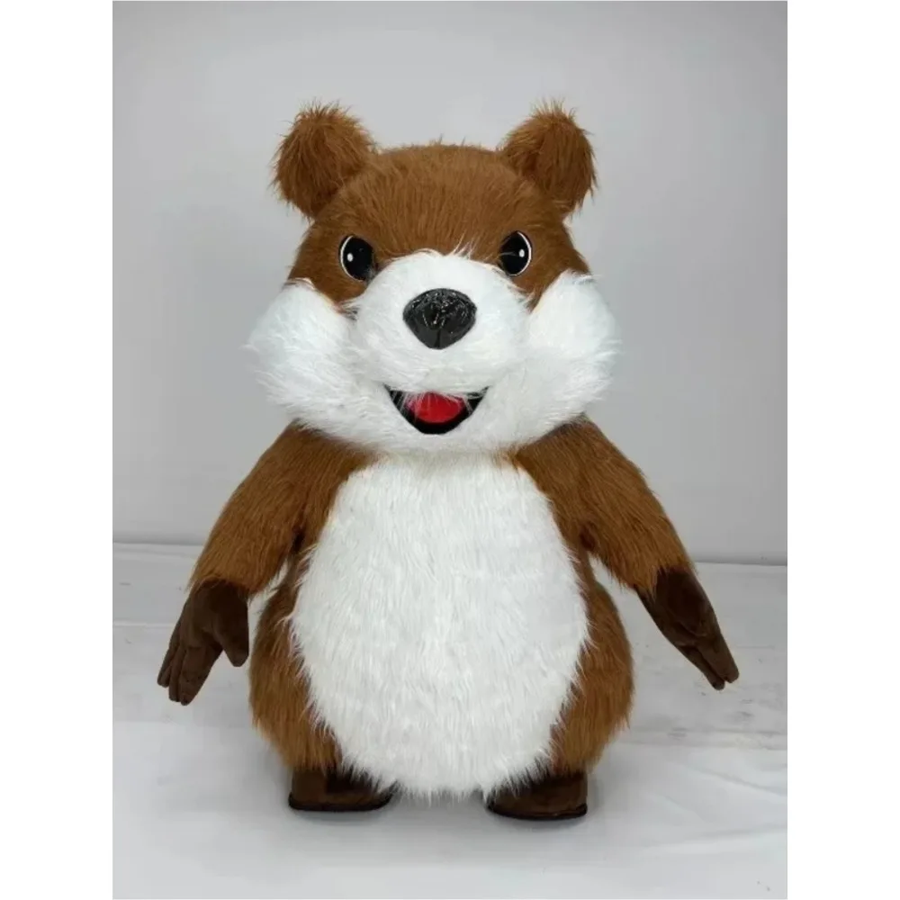 Costumes de mascotte d'écureuil gonflables, costumes de dessin animé pour adultes, costumes d'animaux pour Noël, carnaval, fête, sans batterie, sans chargeur