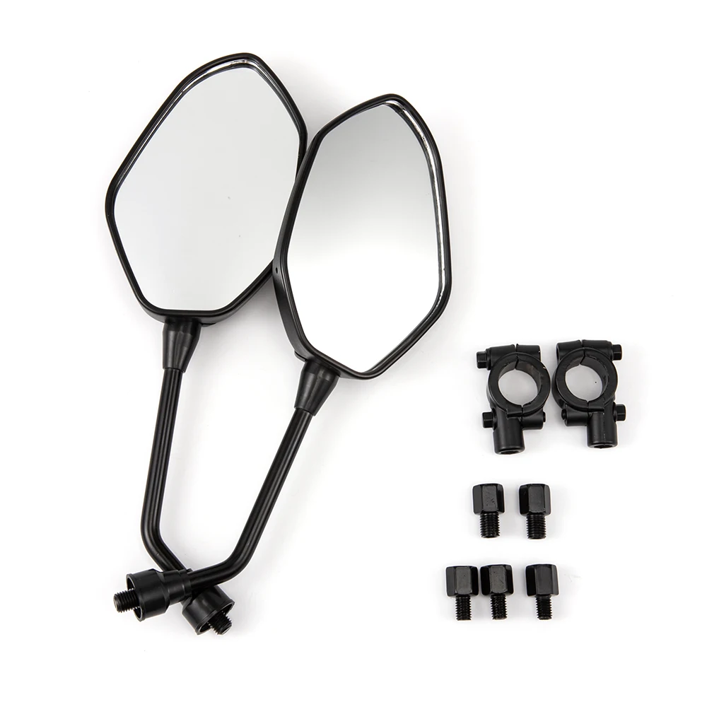For Polaris Sportsman 400 450 500 550 570 700 800 850 Sport Rearview Rear View Side Mirrors ATV 10mm Thread Adaptor Accessories