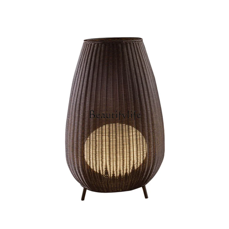 

Villa garden outdoor waterproof household balcony landscape rattan floor luminous object