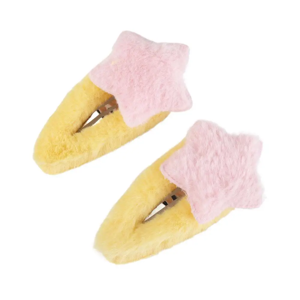

Trendy Minimalist Style Plush Star Hair Clip Hair Accessories Headdress Plush BB Hairpins Ornament Sweet Fluffy Barrettes Daily