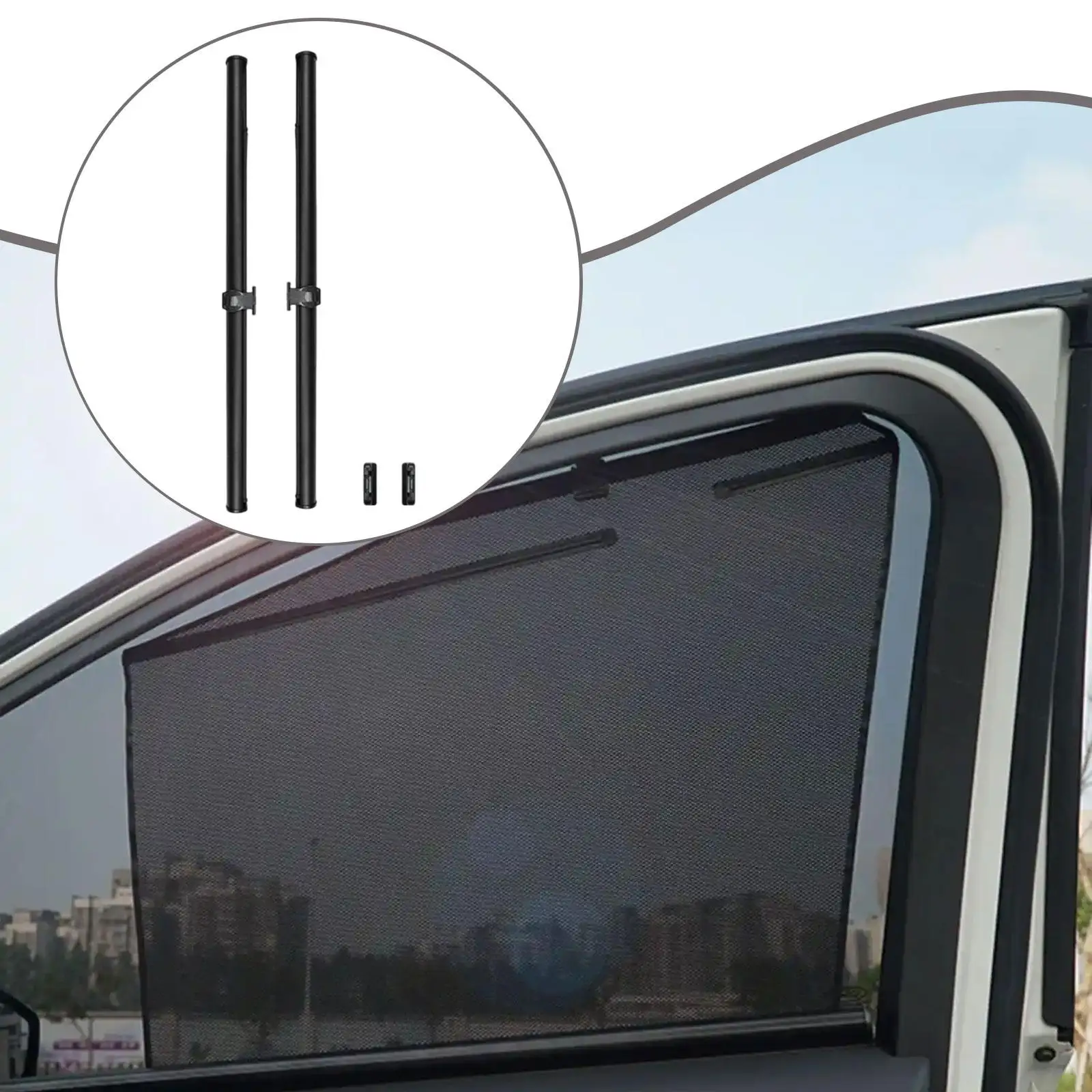 

2 шт. прочная крышка козырька заменяет выдвижной для Suzuki Jimny 2019-2025 гг.