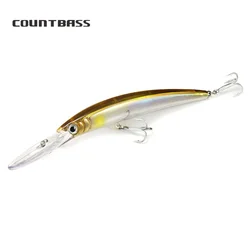 Countbas schwimmende Minnow-Wobbler, 110 mm, 15,6 g, Anglerköder zum Angeln, Tauchen, Tiefe 2,5–3 m, Hardbait, Ruckköder