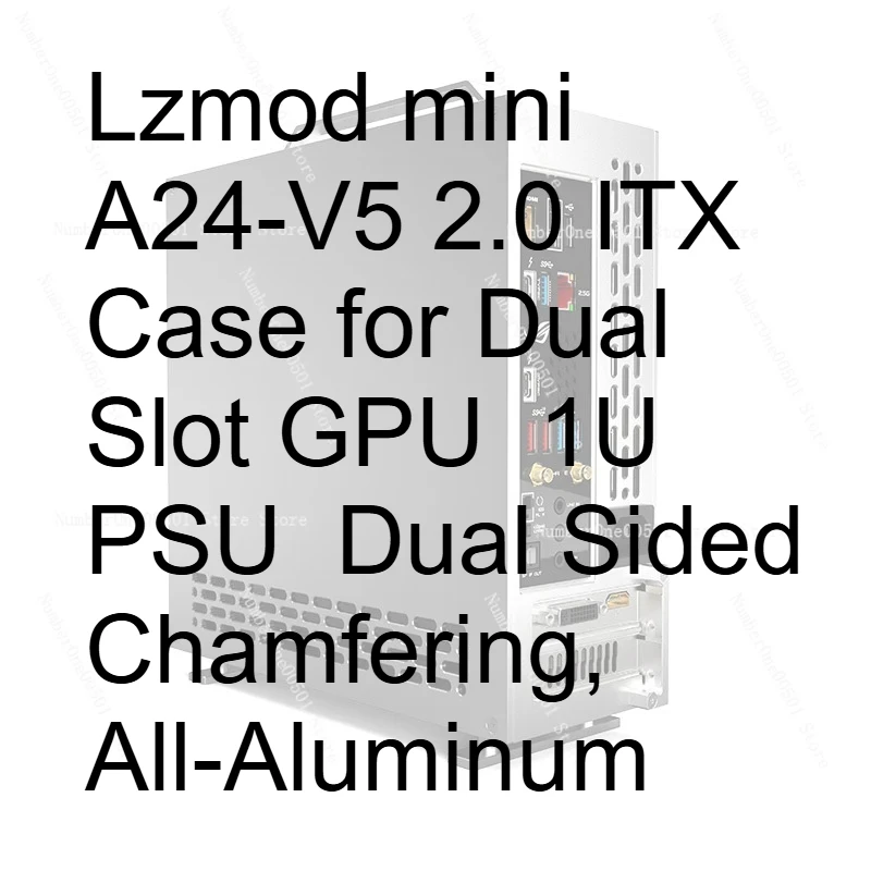 

Корпус Shop1105225808 Lzmod mini A24-V5 2.0 ITX для двух видеокарт, блока питания 1U, с двусторонней фаской, полностью алюминиевый