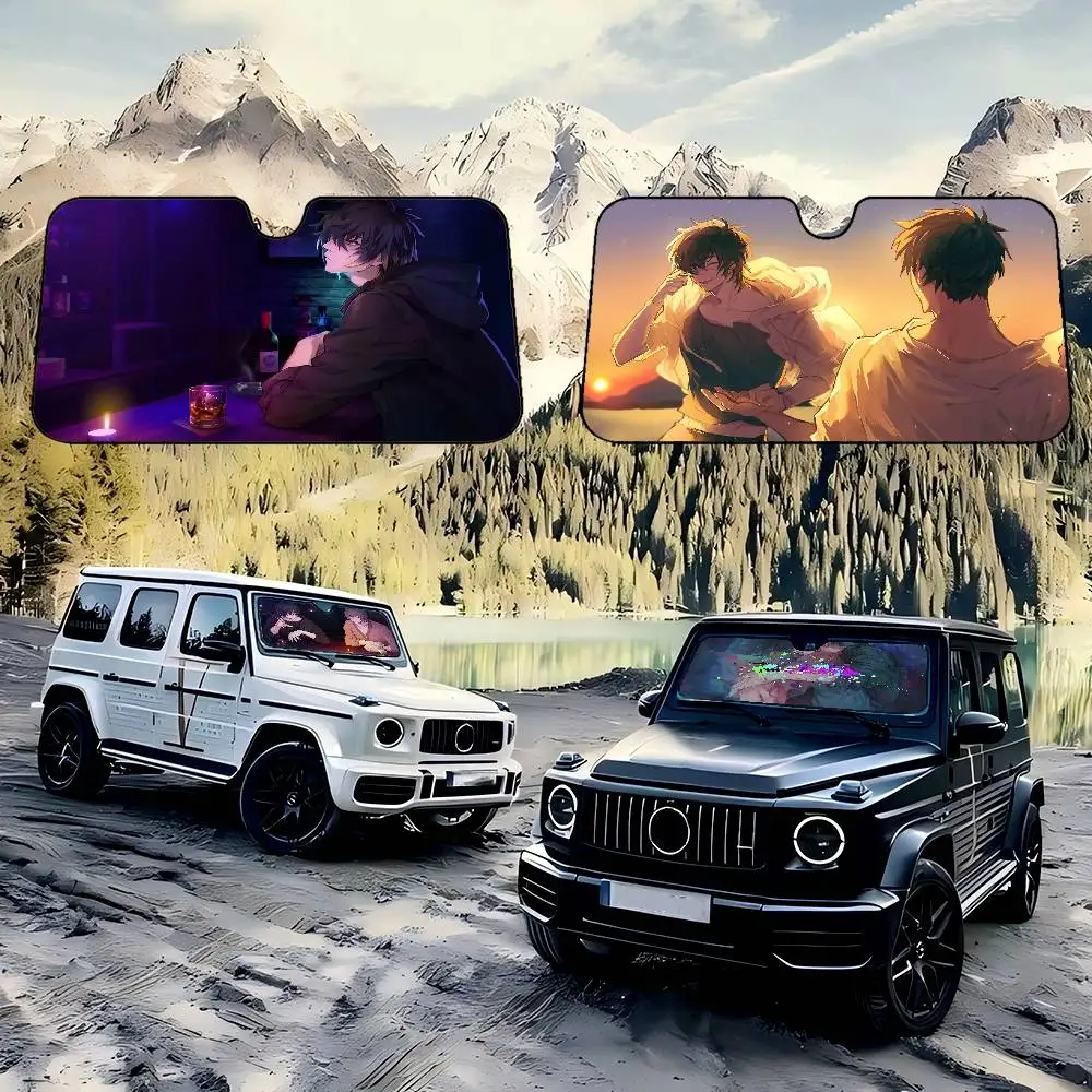 

Game S-Slow Damage Car Sunshade Shield Windshield Window Sun Blocker Cover Interior Protection For Truck SUV Visor Universal