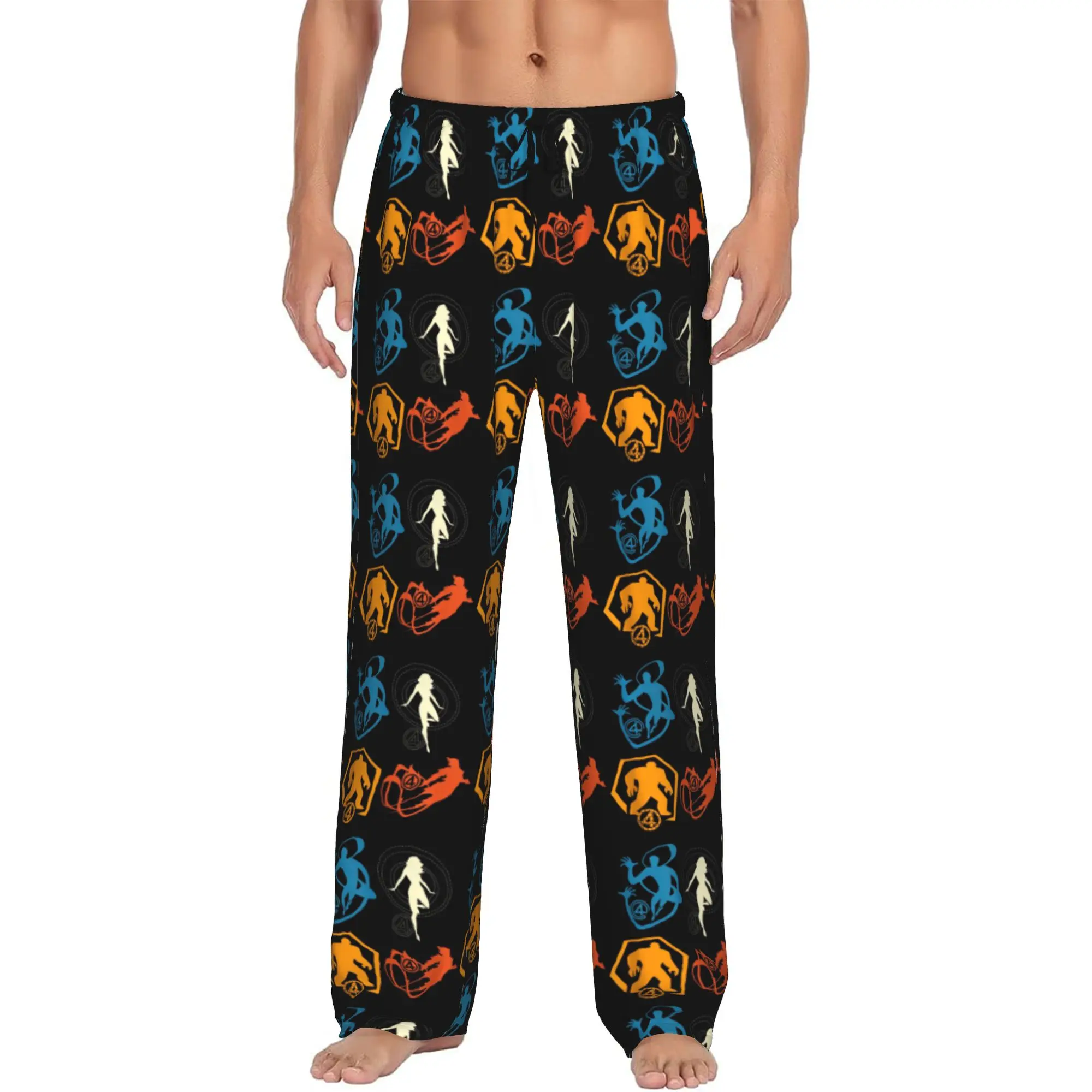 

Custom Printed F-Fantastic Four Pajama Pants Men Sleep Sleepwear Bottoms with Pockets