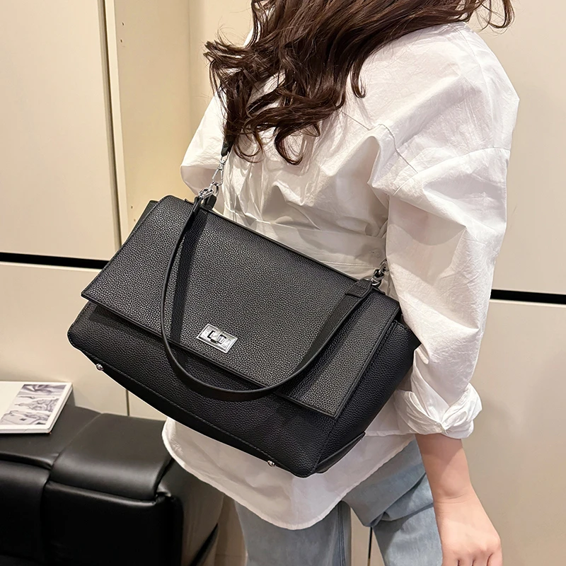 

Contemporary Women's Crossbody Bag High-Quality Leather Shoulder Handbag Designer Brand Ladies Tote Purse