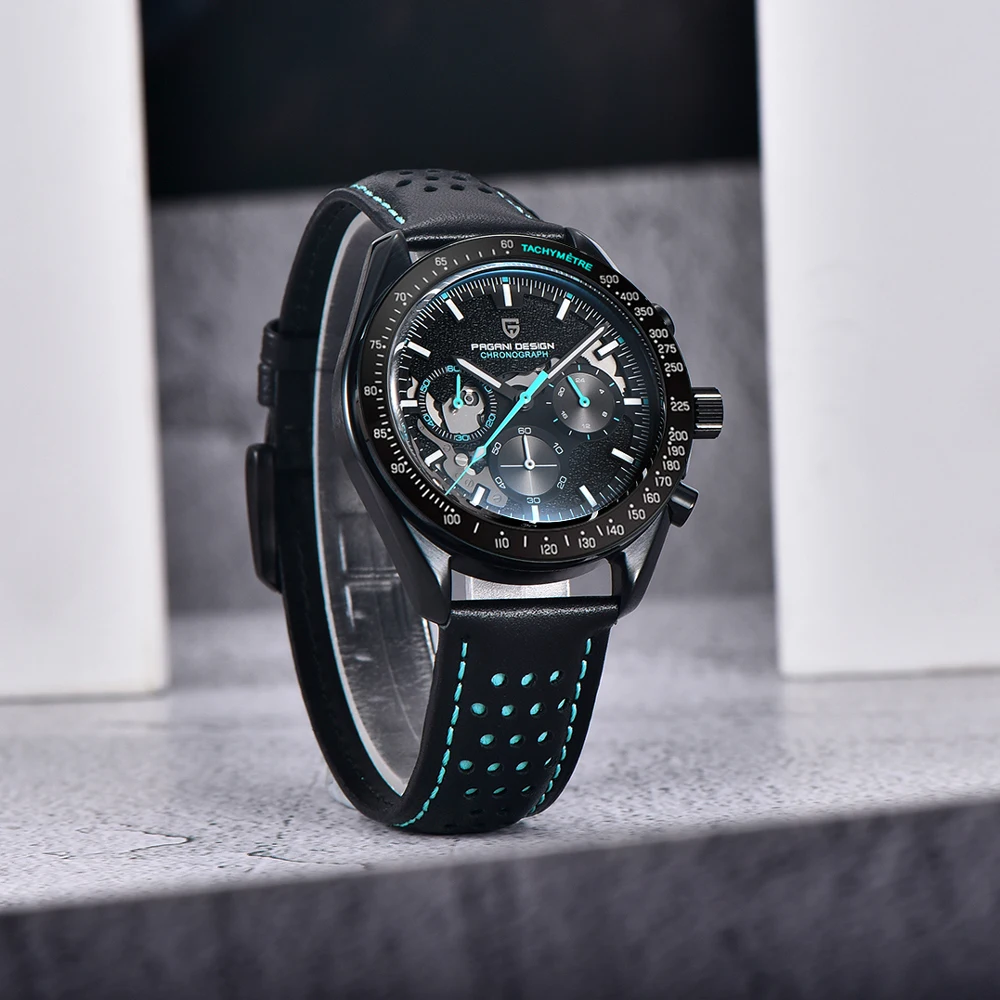 2025 جديد PAGANI تصميم ساعات رجالية فاخرة ساعة كوارتز للرجال VK63 كرونوغراف ساعة اليد AR الياقوت مقاوم للماء مضيئة