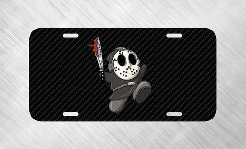 Jason Shy Guy halloween Horror Cartoon License Plate Auto Car Tag FREE SHIP Aluminum
