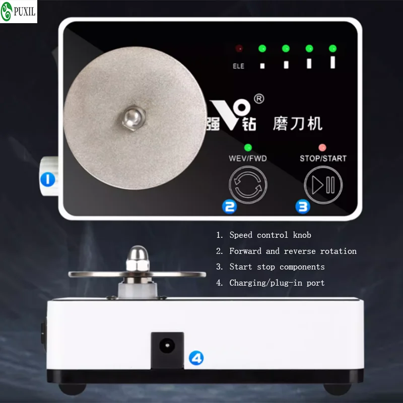 

Powerful drill bit tool grinding machine, rechargeable dynamic tool grinding device