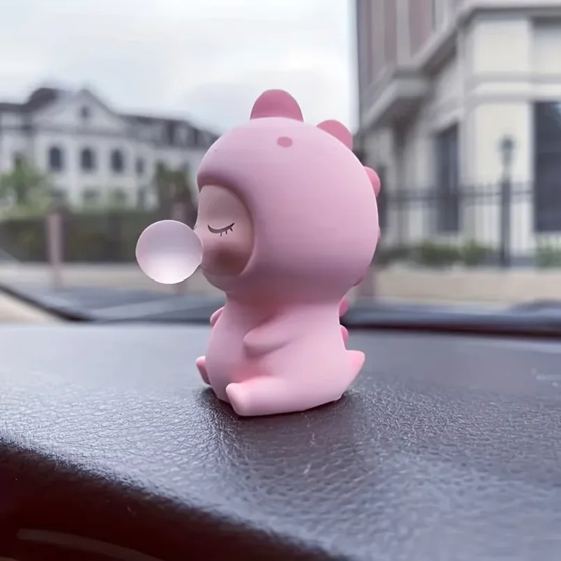 1pc Bubble Dinosaur Car Decoration, Small Cute Creative Figure Car Interior Decoration