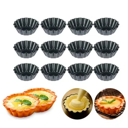 10 pcs Non-stick Tart Quiche Flan Pan Mold Pie Pizza Cake  Cupcake Egg  let Baking  Muffin Cup   Bakeware