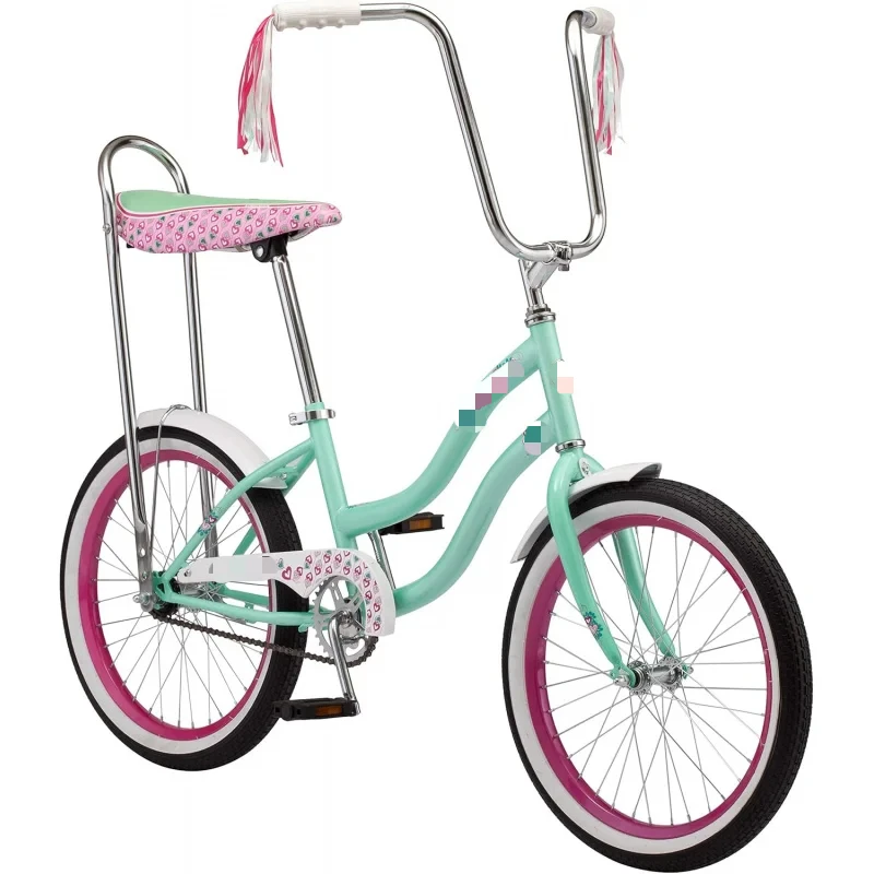 AQSchwinn Hazel Kids Bike,For Girls Boys Ages 7 and Up,20-Inch Wheel,Single Speed,Thinner Grips,Suggested Rider 4'0