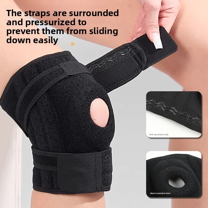 

WW22 Meniscus Sports Knee Pads Warm Running Basketball Silicone Protection Knee Joint Mountaineering Ventilation