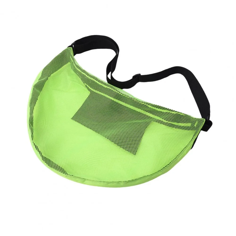 Verstellbare Basketball-Netztasche, einzelne Schultertasche, Oxford-Stoff, Umhängetasche, Balltasche, leichte Reißverschlusstasche, Fußball-Aufbewahrungstasche