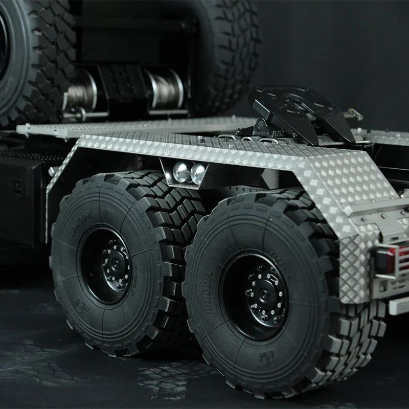 2PCS Rubber Tires 100mm Tyre for 1/10 Rock Crawler 1/14 RC Tamiya Truck Trailer Tipper Car Scania 770S Actros JDM Wheels Parts