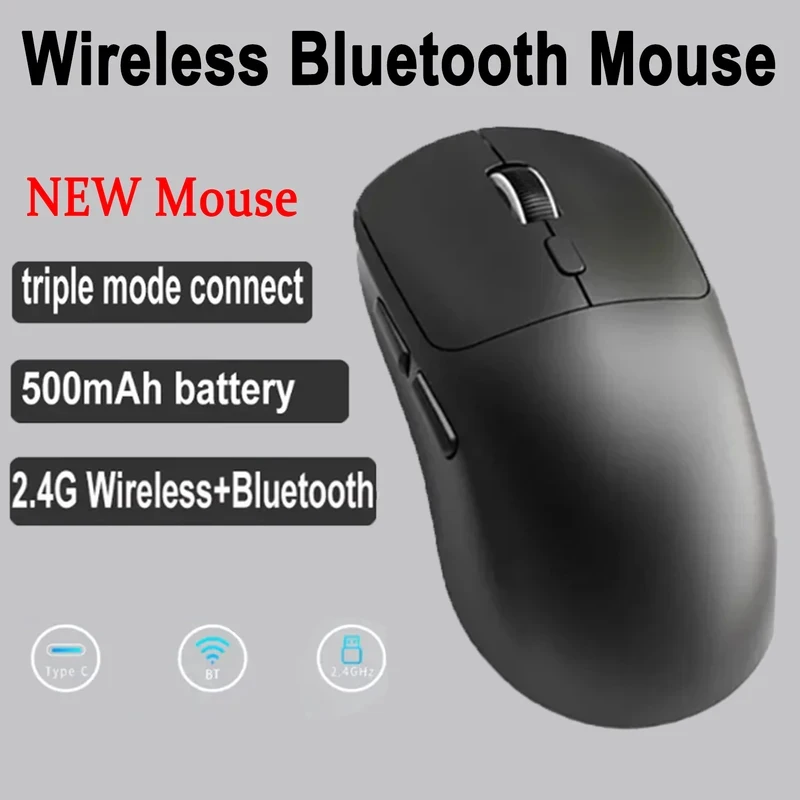 Wireless Mouse three-mode Silent Bluetooth Mice USB Rechargeable Ergonomic Portable Laptop Office Gaming Mouse