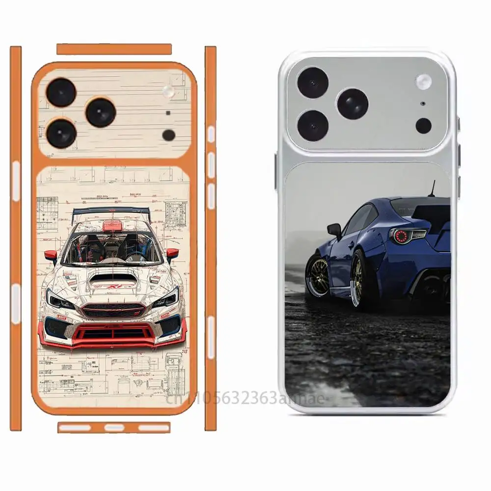 

Blue WRX STI Car Removable HD/Matte Full Coverage Films For iPhone 17 Pro Max 17 Pro
