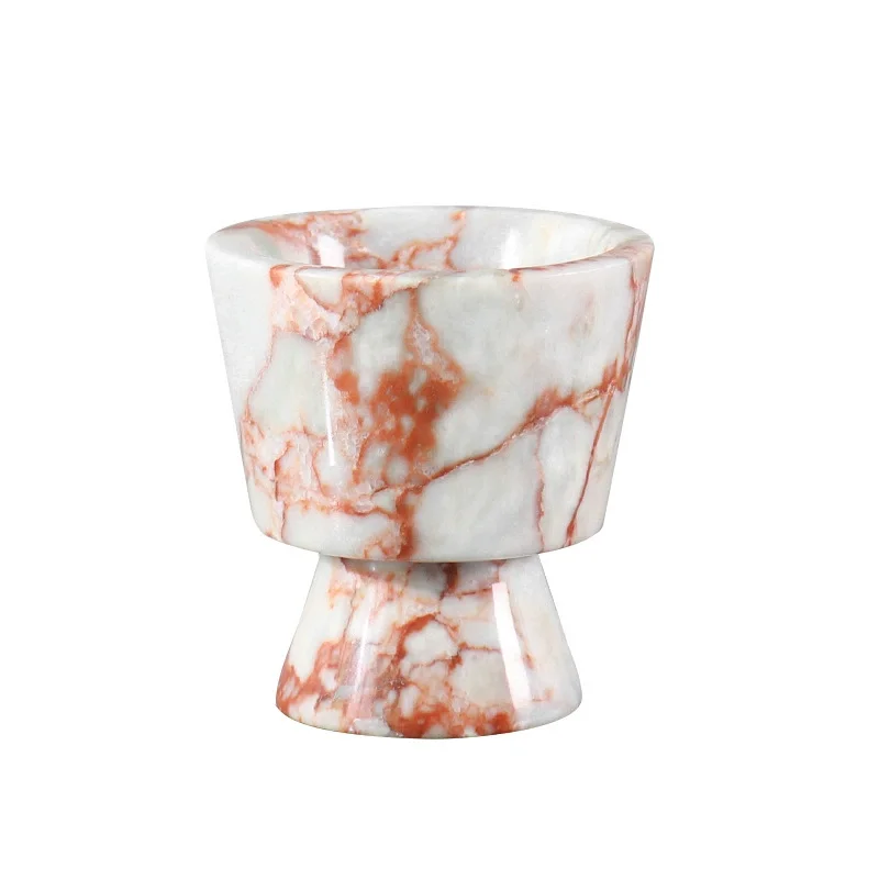 #Stone Aroma Diffuser Cup - Modern Minimalist Decor, Handmade Marble Holder for Entryway/Living Room/Bedroom, Villa Show Flat