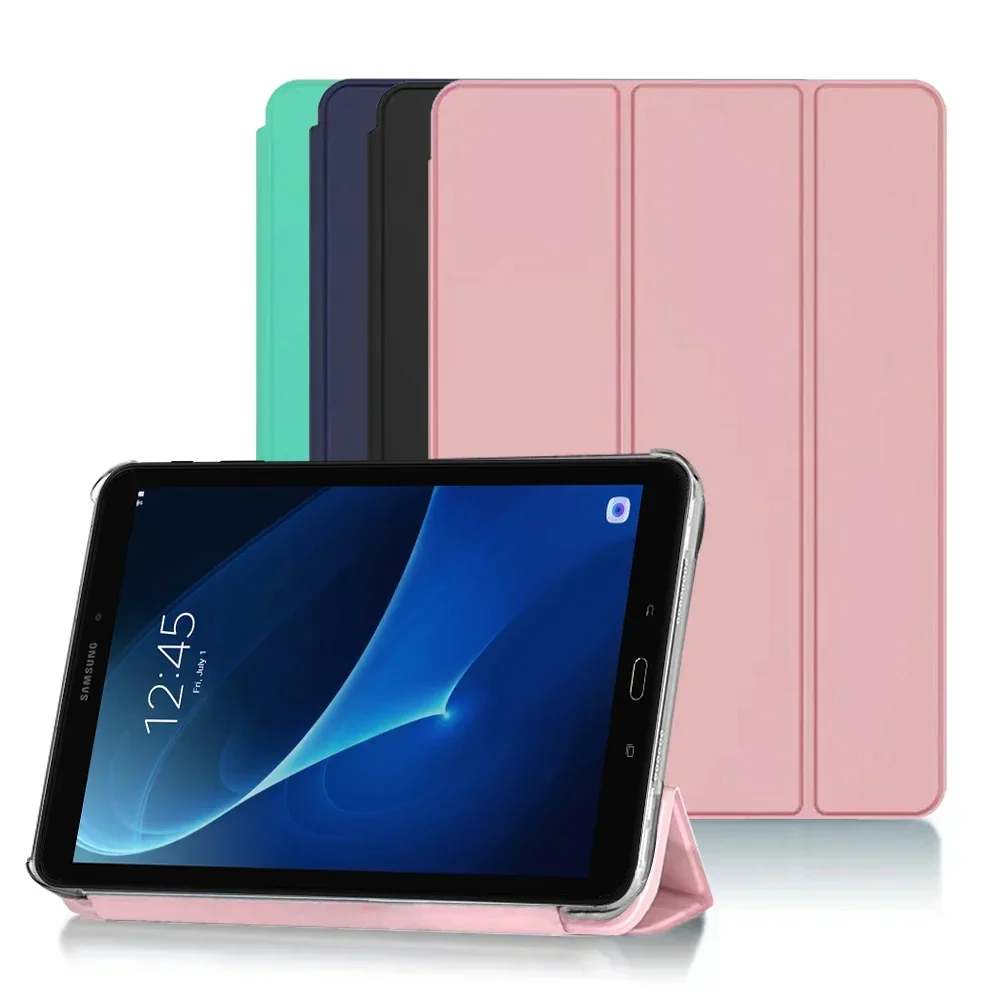 

Чехол для планшета, чехол для Samsung Galaxy Tab A 10,1 дюйма, 2016 дюйма, Φ, Ультратонкий чехол из искусственной кожи, умный чехол с функцией подставки тройного сложения