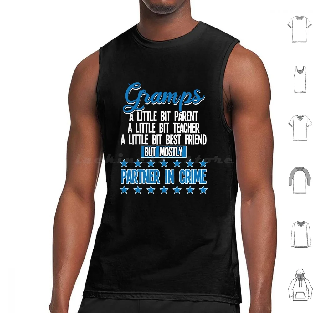 Gramps Partner In Crime Tank Tops Print Cotton Gramps Gramps For Gramps Gramps Saying Funny Gramps Gramps Partner