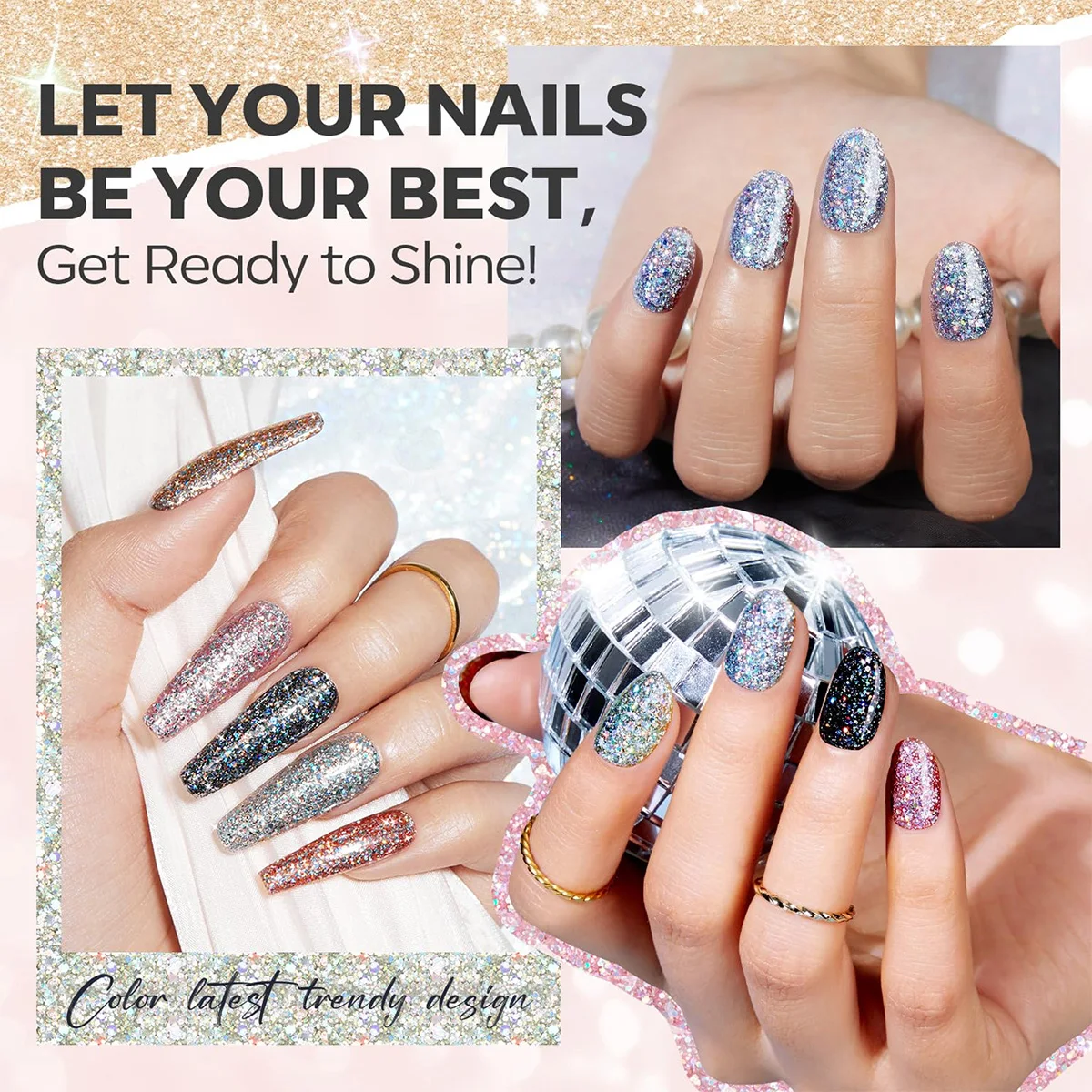 6 Stuks 10 Ml Gel Nagellak Set Roze Populaire Kleur Gel Vernis Nail Kit Losweken Uv/led gel Polish Voor Salon Thuis Vrouwelijke Geschenken