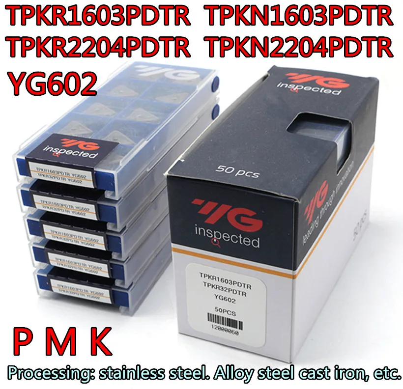 TPKR1603PDTR TPKN1603PDTR TPKR2204PDTR TPKN2204PDTR YG602 100% Korea YG-1 Carbide insert