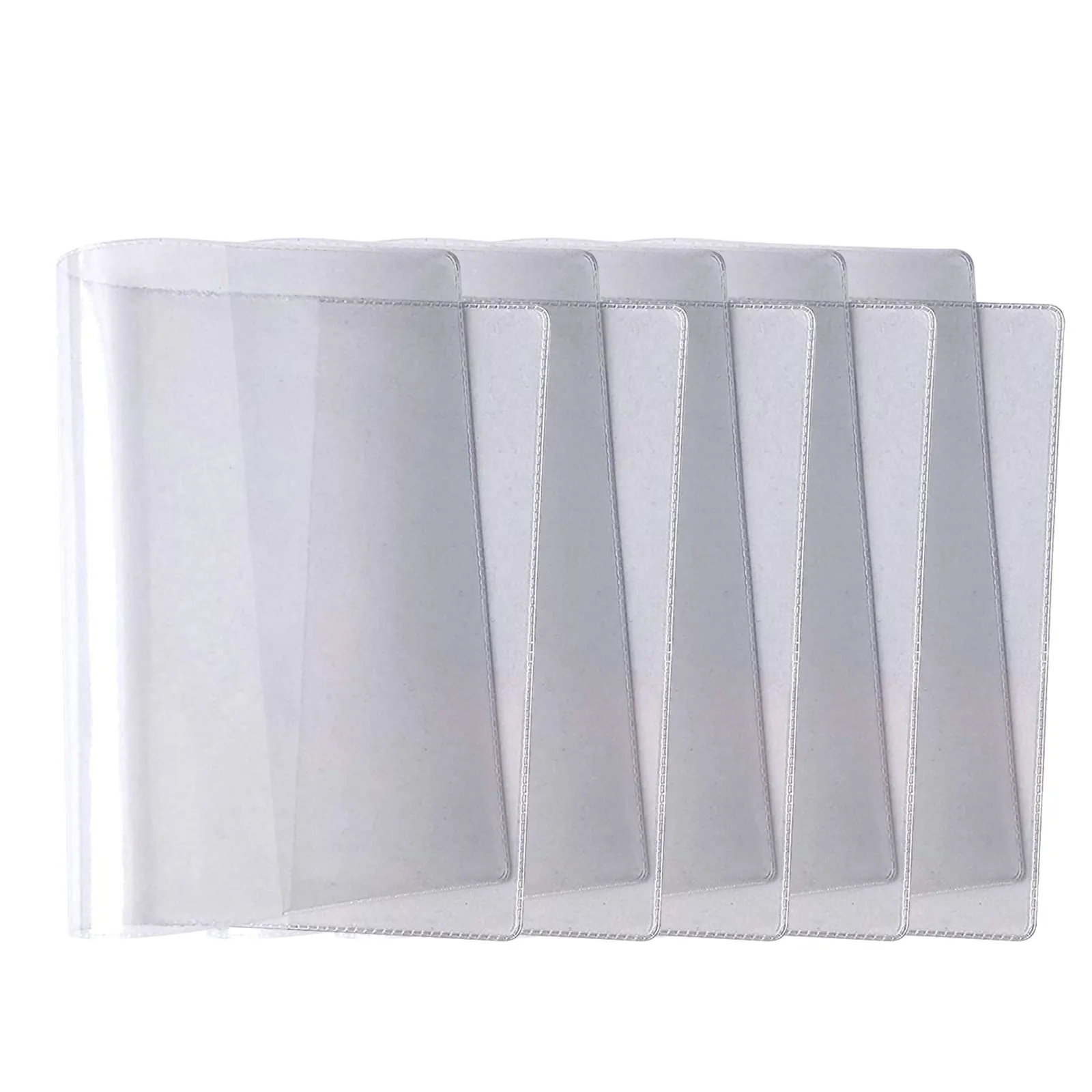 5PCS Transparent Passport Cover Dirt Protection PVC Clear Passport Holder Passport Case for Credit Card Passport Protect view 4
