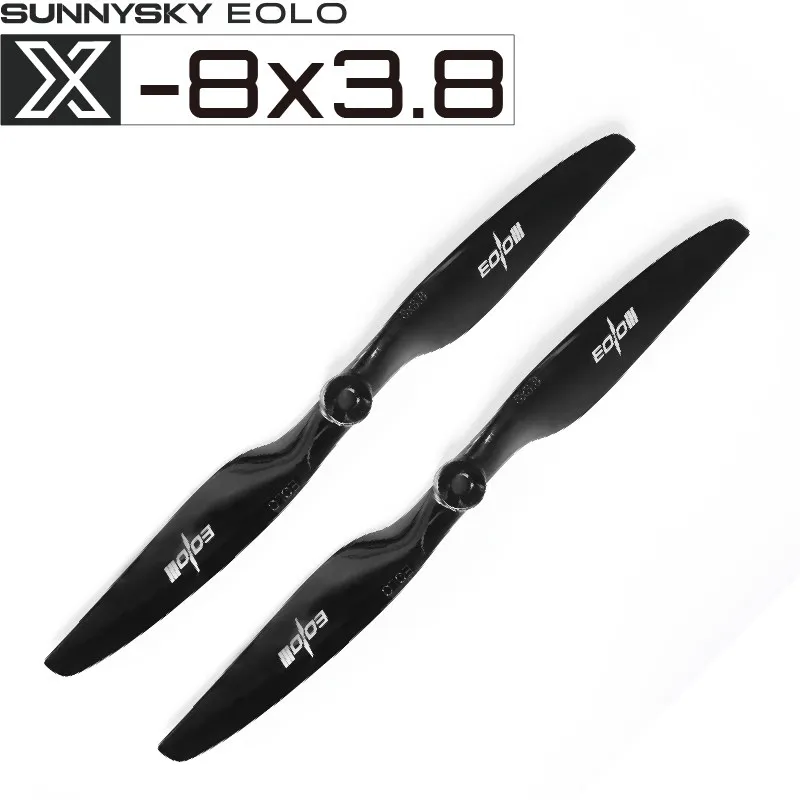 4PCS SUNNYSKY EOLO 8‑Inch Propeller 8*3.8 2‑Blade Prop, For RC Fixed‑wing Airplane