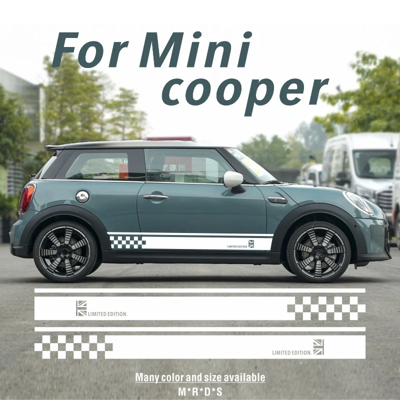 

Car Door Side Stickers Auto Racing Sport Decal For Mini Cooper R56 R57 R58 R50 R52 R53 R59 R61 Countryman R60 F6 limited edition