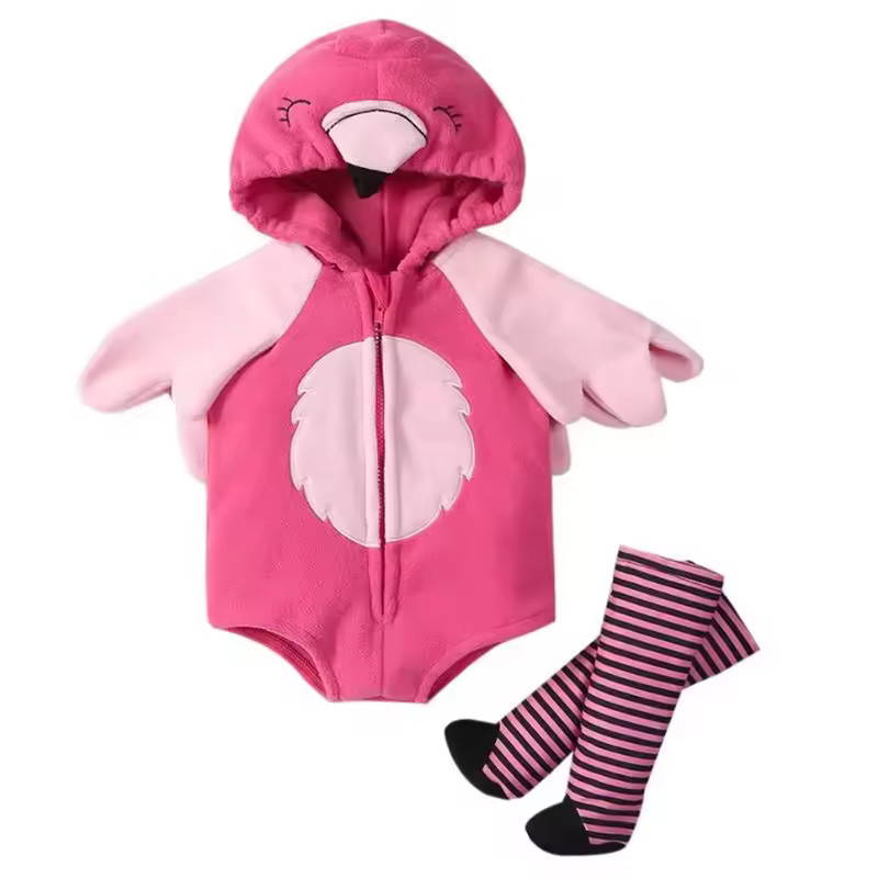 New Designer Cartoon Clothing Zip-up Hooded Romper + Stockings Baby Boy Clothes Baby Girl Casual Sets - Image 13