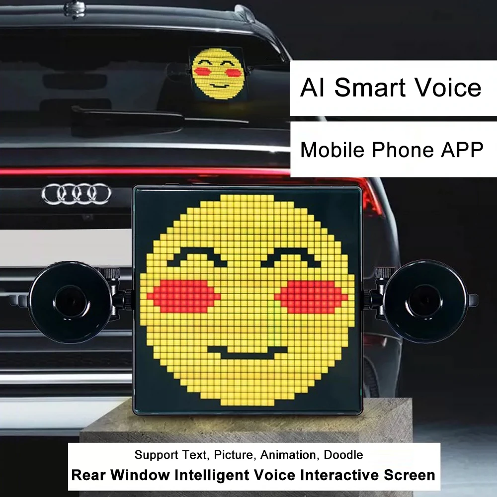 Car LED Display Screen Wholesale, Silent Pitch Clear Rear Window Glass Expression Light Advertising Aliexpress