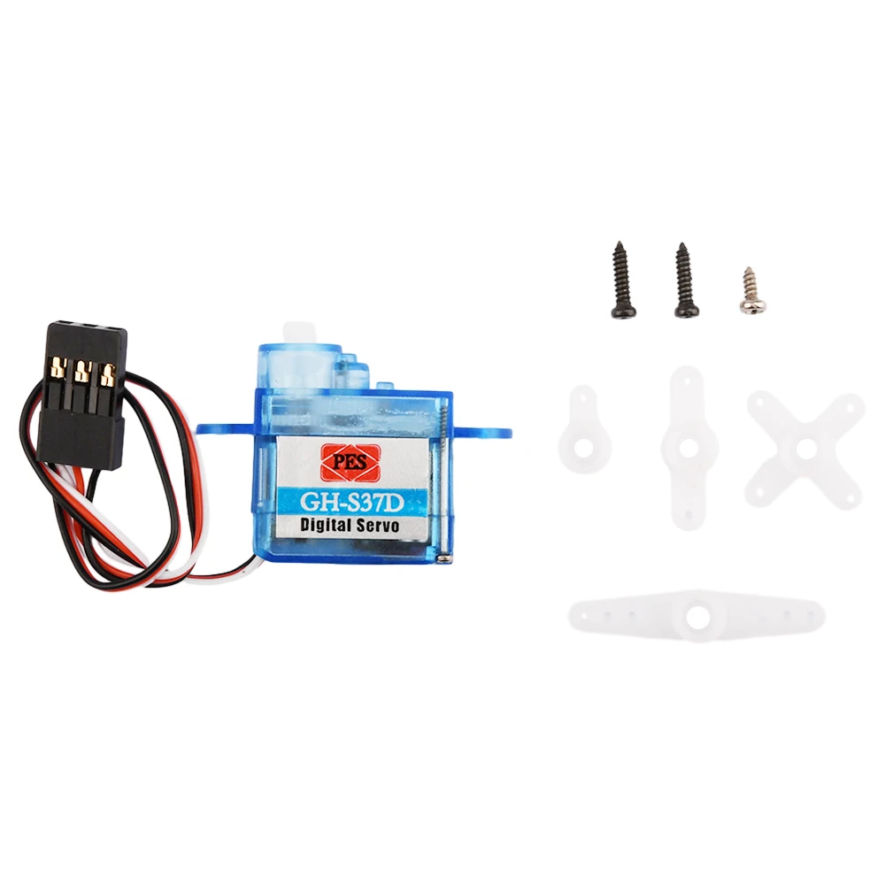 1/3/5 pièces CH-S37D Mini servomoteur numérique Ultra léger 4.3G/ 3.7g pour avion télécommandé Robot Arduino