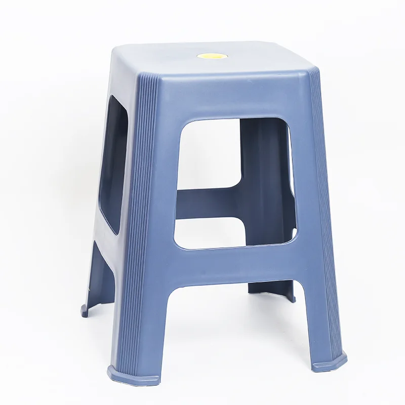 Striped, plastic, square stool, household, dining table, high stool