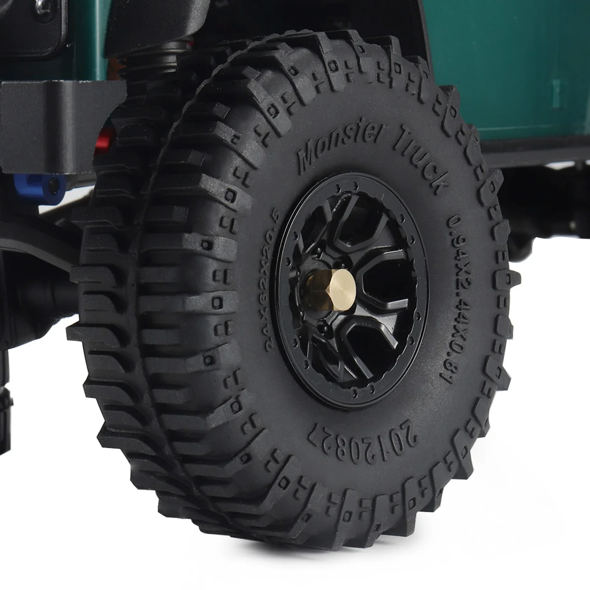 Latão Roda Hex Hub Extensores, 7mm, 1/18 RC Car Crawler, TRX4M, Bronco Defender, Peças de Atualização do Chassi