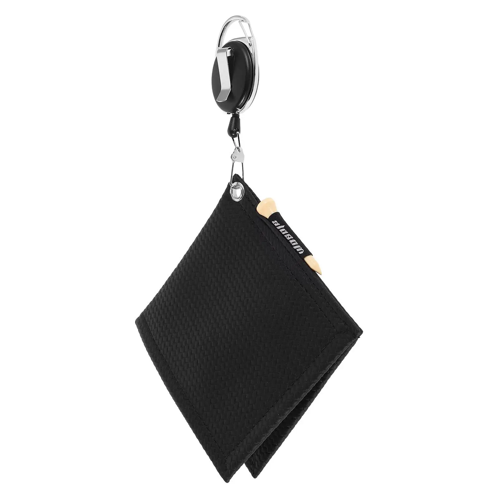 

1PC Golf Club Wipes Cleaning Accessories Black Balls Five Colors Portable Retractable Towel Cloth Material Golf